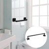 Unique Bargains Wall Mounted Towel Shoe Rack Organizer for Bathroom Kitchen No Drill 1 Set - 2 of 4
