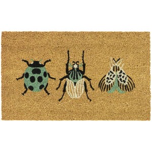 Balta Rugs 1'5"x2'5" Beetle and Bugs Natural Papilio Coir Doormat - 1 of 4