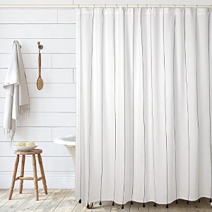 Folkulture Shower Curtains, 100% Recycled Cotton 72 x 72 Inch - Hamilton Black - 1 of 4
