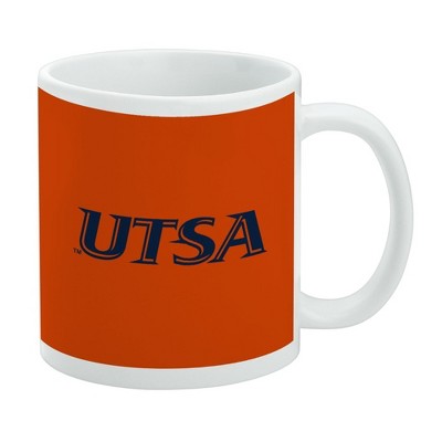 The University of Texas at San Antonio Secondary Logo Ceramic Coffee Mug Novelty Gift Mugs for Coffee Tea and Hot Drinks 11oz White