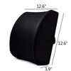 Swtroom Lumbar Support Pillow Car Seat Cushion Chair Lower Back Cushion Office Memory Foam Lumbar Support Back Pillow - 2 of 4