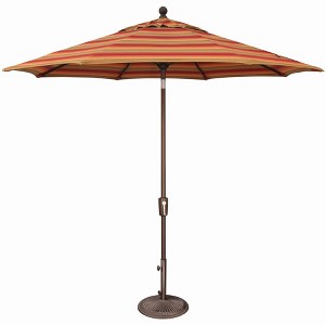 SimplyShade Catalina 108" Octagon Push Button Tilt Umbrella in Astoria Sunset - 1 of 4