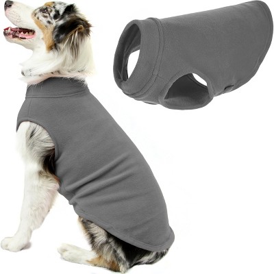 Gooby Stretch Fleece Vest, Pullover Fleece Vest Jacket Sweater for Dogs, Gray, 3X
