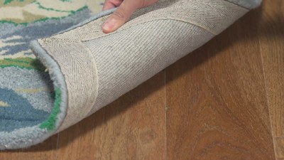 Handmade Tufted Blue Wool and Viscose 5' x 7' Rug