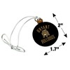 Bryant University Official Logo Mini Small Tiny Wood Christmas Tree Holiday Ornament - 4 of 4