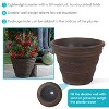 Sunnydaze Indoor/Outdoor Patio, Garden, or Porch Weather-Resistant Double-Walled Laurel Flower Pot Planter - 13" - Rust Finish - image 2 of 4