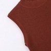 Women's Cap Sleeve Knit Pullover Sweater Crew Neck Tank Tops - 2 of 4