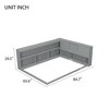 Full-Size Platform Bed featuring L-Shaped Shelving Units and Sliding Doors, No Mattress Bars Needed - 4 of 4