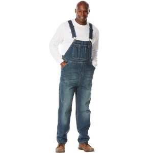 Boulder Creek by KingSize Men's Big & Tall  Denim Overalls - 1 of 4