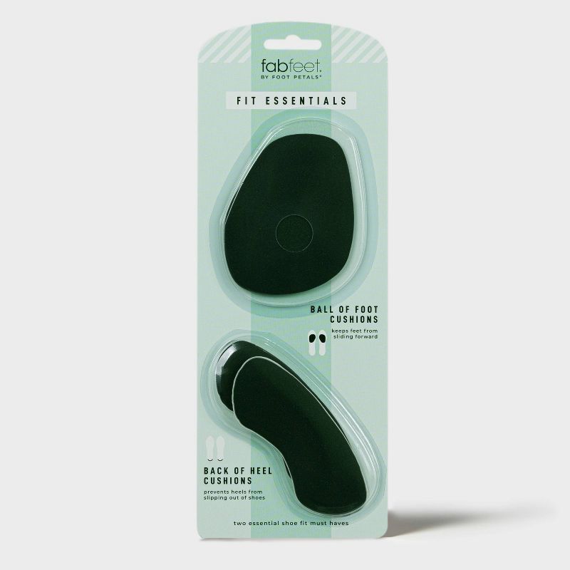 Fab Feet Women&#8217;s by Foot Petals Fit Essentials Shoe Cushions - Black, 1 of 8