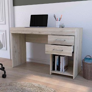 PAGED Computer Desk Modern Office Desk with 3 Storage Drawers, Wooden Frame for Office and Study - 1 of 4