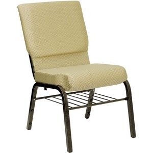 Emma and Oliver 18.5"W Church/Reception Guest Chair with Book Rack - 1 of 4