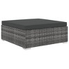 vidaXL-8 Piece Patio Lounge Set with Cushions-Made from Poly Rattan in Gray-Hard-Wearing-Easy to Maintain-Includes Coffee Table and Side Tables - 4 of 4