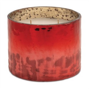 Cranberry Woods Scented Soy Candle with Etched Glass Holder 4"D - 1 of 2