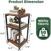 3 Tier End Table, Side Table Sofa Couch Table for Living Room, Night Stand Storage Shelf - 3 of 4