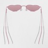 Anna-Kaci Women's Stylish Heart-Shaped Polarized Sunglasses UV400 Protection - 3 of 4
