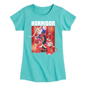 Girls' - Pokémon - Koraidon Legend Fitted Short Sleeve Graphic T-Shirt - 1 of 4