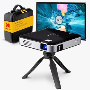 Kodak Luma 150 Pico Projector, Rechargeable Ultra Mini Projector w/60" Screen, Tripod & Case - 1 of 4