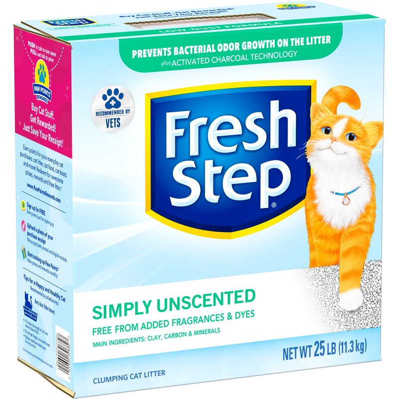 Fresh Step - Simply Unscented Litter - Clumping Cat Litter - 25lbs, 4 of 17