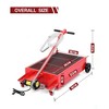 17 or 20 Gallon Oil Drain Pan with Pump & 8 ft Hose, Low Profile & T Folding Handle Rolling Oil Drain Cart for Truck Cars SUVs - 2 of 4