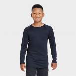 Boys' Long Sleeve Fitted Performance Crewneck T-Shirt - All in Motion™