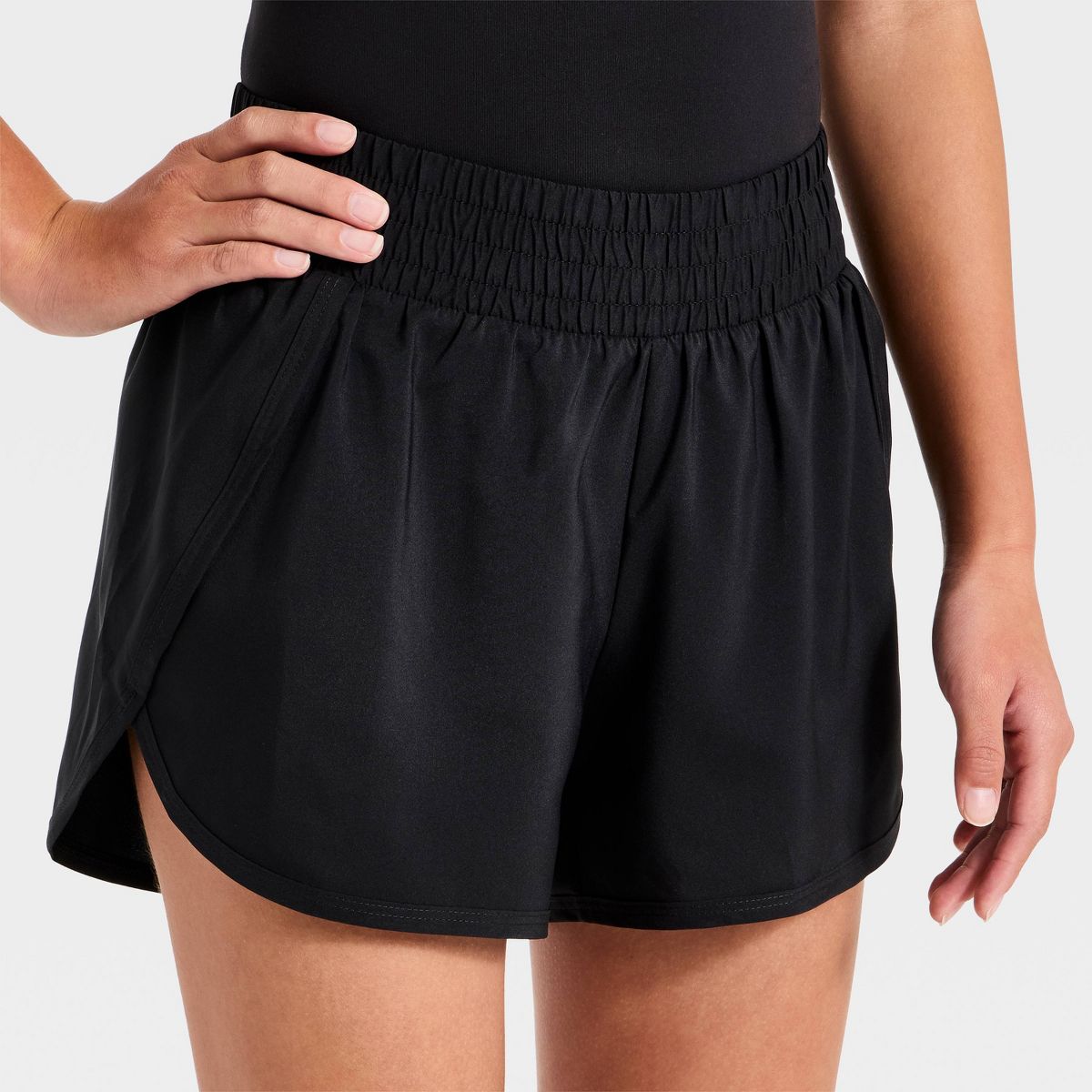 Girls' Mid-Rise Run Shorts - All In Motion™ - thumbnail 3