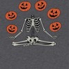 Rerun Island Men Yoga Skeleton Pumpkins Short Sleeve Graphic Cotton T-Shirt - 2 of 4