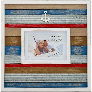 Pavilion Gift Company - Anchor - 14" x 14" Frame (Holds 6" x 4" or 7" x 5" Photo) - Single Image Frames - 1 of 4