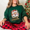 Merry Christmas Santa Wink - Women's Graphic Sweatshirt - 3 of 4