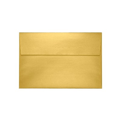 LUX A8 Invitation Envelopes (5 1/2 x 8 1/8) 50/Pack Gold Metallic (4885-07-50)