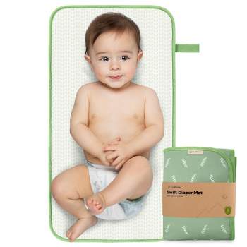 KeaBabies Portable Diaper Changing Pad, Waterproof Foldable Baby Changing Mat, Travel Diaper Change Mat (Acacia)