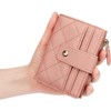 FATMOON Women’s Bifold Leather Wallet with Zip Coin Pocket - Easy to Use Card Holder for Credit Cards, ID, Cash & Coins - 2 of 4