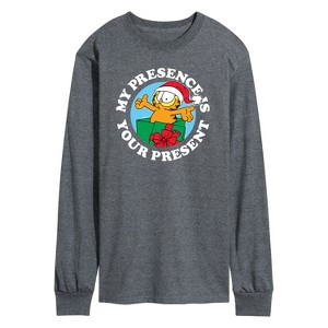 Men's - Garfield - My Presence Is Your Present Long Sleeve Graphic T-Shirt - 1 of 4