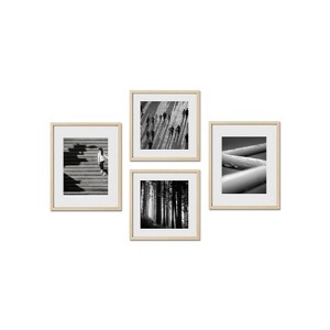 Haus and Hues Alden Gallery Wall Frame Set with Real Glass and Mat - 1 of 4