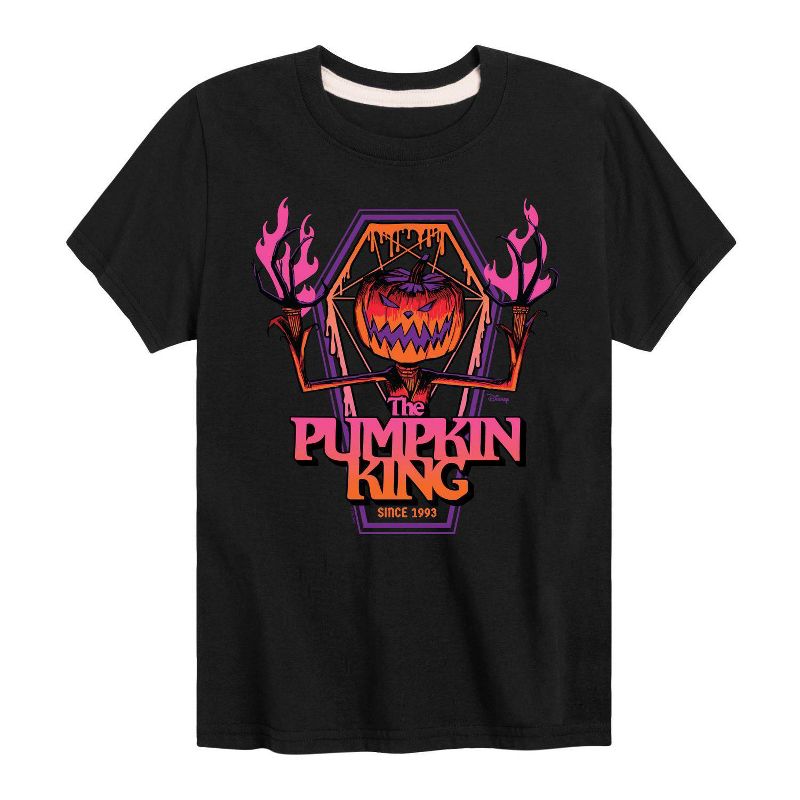 Boys' Nightmare Before Christmas Pumpkin King 1993 Graphic T-Shirt - Black, 1 of 2