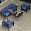 Aluminum Outdoor Sectional Set with Coffee Table & Thick Washable Cushions for Patio, Pool, or Deck - 2 of 4