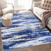 Washable Modern Rug Non Slip Low Pile Rug Soft Contemporary Throw Floor Cover Foldable Indoor Carpet for Living Room Bedroom Playroom Nursery - 3 of 4