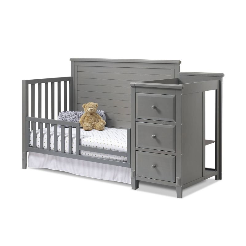 Sorelle Berkley Crib and Changer Panel Crib - Weathered Gray, 3 of 5