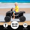 12V Kids Ride On ATV, 4 Wheeler Electric Vehicle for Toddlers, Battery Powered Motorized Quad Toy Car - 3 of 4