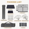 Canopy Tent 10x10 Easy Pop Up, Outdoor Shade Instant Canopy Tents, Comercial Instant Heavy DutyCanopy Pop Up Tent with 3 Sidewalls - 3 of 4
