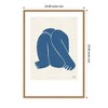 Kate & Laurel All Things Decor 23"x33" Sylvie Head Down II Royal Framed Canvas by Rocket Jack Natural - 3 of 4