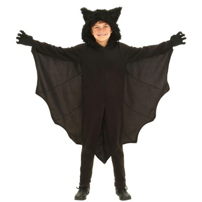 Halloweencostumes.com 2t Toddler Fleece Bat Costume, Black : Target