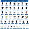 Itopfox 1365Pcs Universal Car Push Retainer Clips Kit, Plastic Fasteners for Fender Rivet Nylon Auto Push Pin Set for Toyota GM Ford Honda Acura Blue - 2 of 4