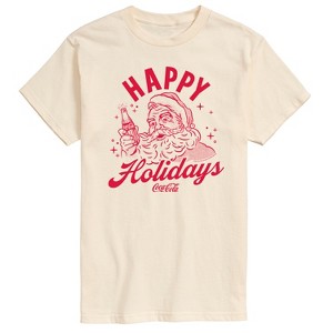 Men's - Coca Cola - Happy Holidays Short Sleeve Graphic T-Shirt - 1 of 4