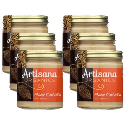 Artisana Organics Raw Cashew Nut Butter - Case of 6/8 oz