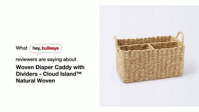  KiddyCare Baby Diaper Caddy Organizer Basket with Dividers, Car  Basket Organizer Cart for Storage, Portable Woven Diaper Caddy for  Changing Table, Nappy Caddy Tote Bag for Baby Stuff