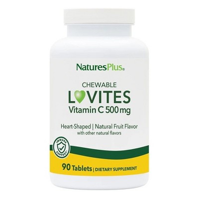 Lovites Chewable Vitamin C 500mg by Nature's Plus  -  90 Chewable