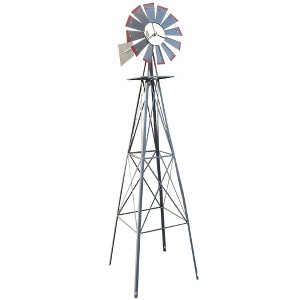 Karl Home Metal Outdoor Decorative Windmill - 1 of 4