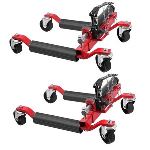 Wheel Dolly, Car Jack - Set of 2 Hydraulic Tire Jack with 1500-Lbs Capacity, Mechanical Car Skates for Truck, RV, Trailer - 1 of 4