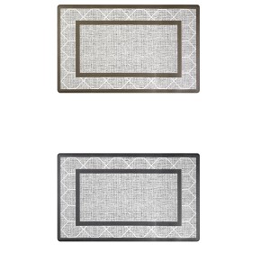 Unique Bargains Geometric Patterns Non-Slip Machine Washable Kitchen Floor Mats - 1 of 4